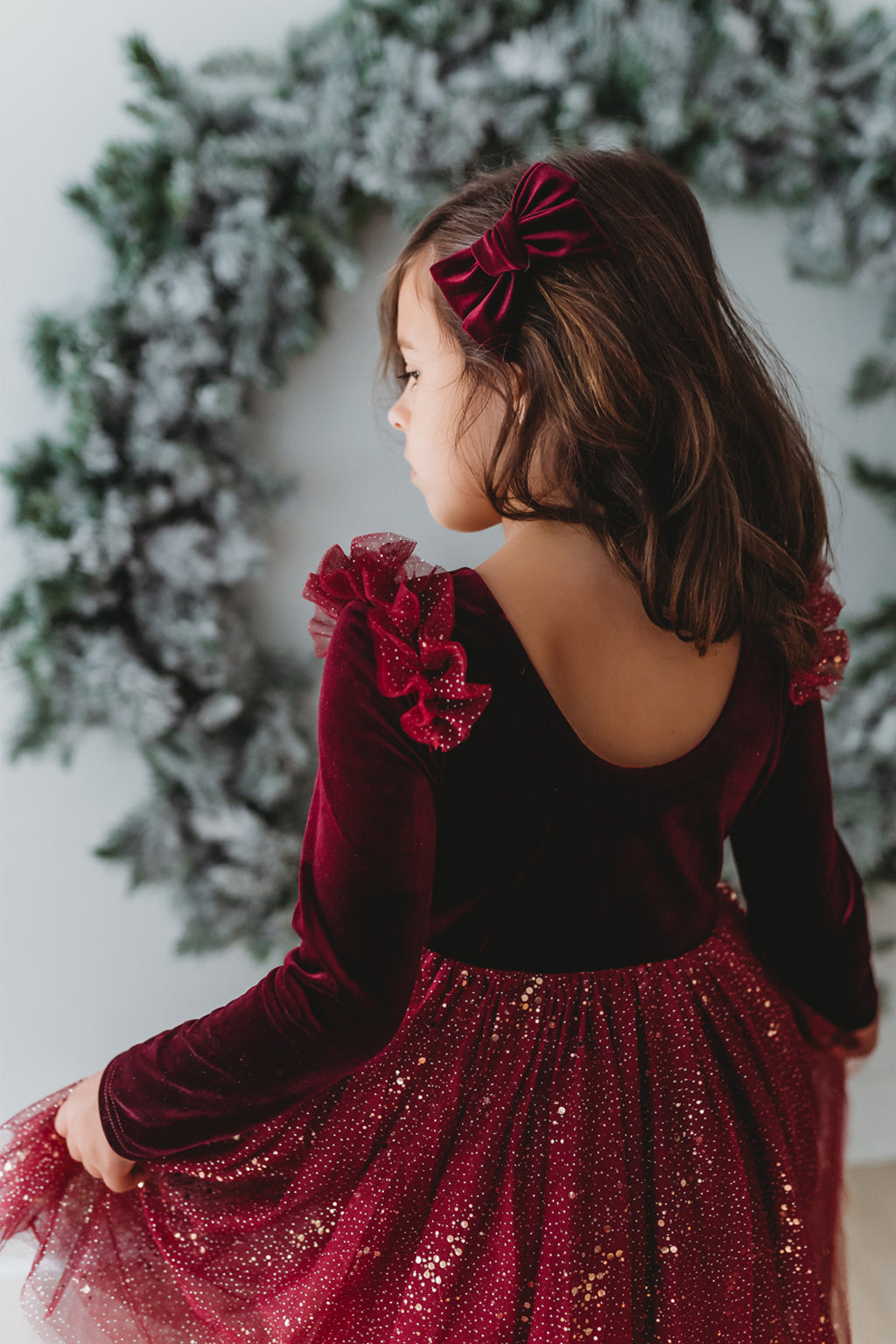 Velour Ballerina Dress - Red Velvet (FINAL SALE)